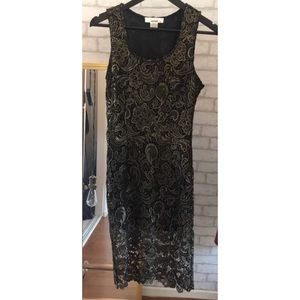 Black and Gold Dress